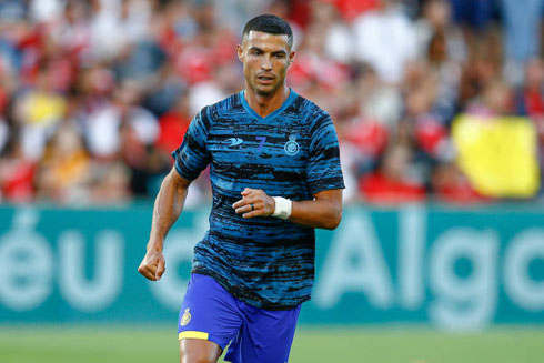 Cristiano Ronaldo warm up session in Al Nassr