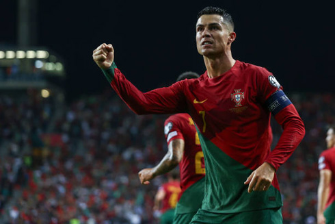 Cristiano Ronaldo winning the game for Portugal