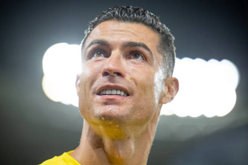 Cristiano Ronaldo in front of the spotlight