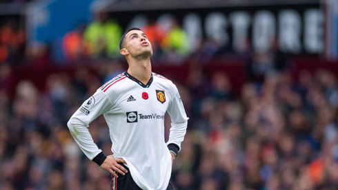 Cristiano Ronaldo frustration at Manchester United