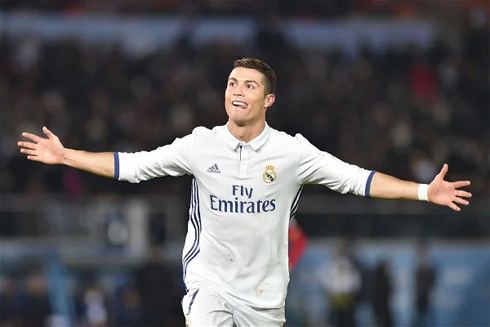 Cristiano Ronaldo scoring goals for Real Madrid