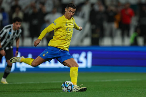 Cristiano Ronaldo converting penalty-kick