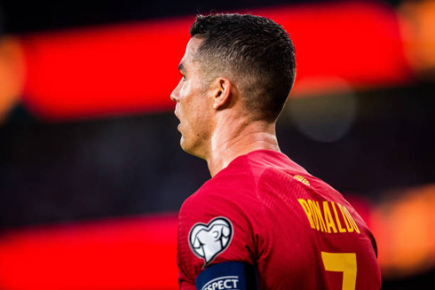 Cristiano Ronaldo in a Portugal game