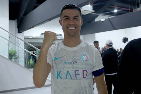 Cristiano Ronaldo white shirt at Al Nassr