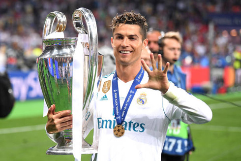 Cristiano Ronaldo five Champions League