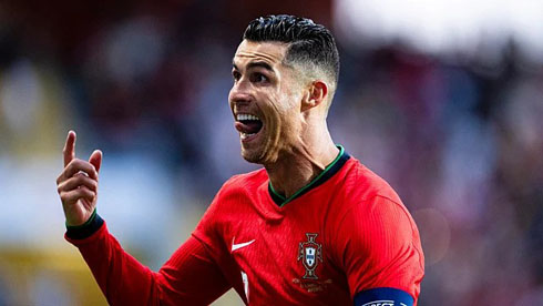 Cristiano Ronaldo absolute joy for scoring goal for Portugal