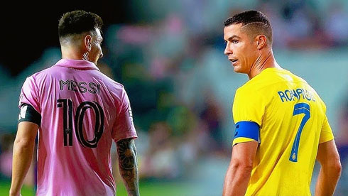 Messi in Inter Miami and Ronaldo in Al Nassr