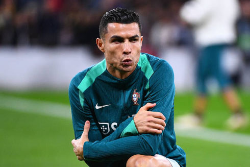 Cristiano Ronaldo warmup session