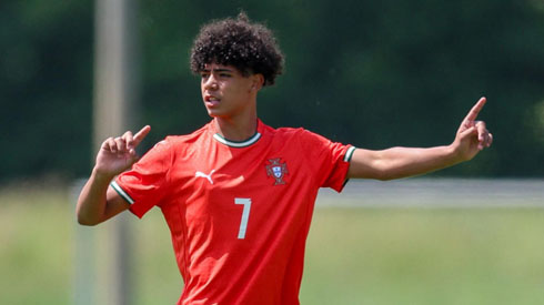 Cristiano Ronaldo Jr debut for Portugal at 14 years old