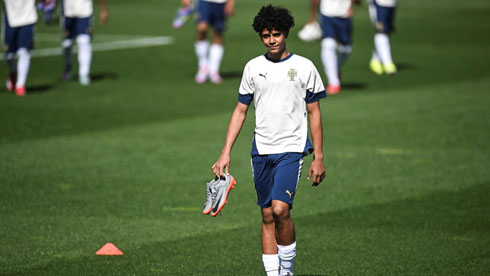 Cristiano Ronaldo training with the Youth Portuguese National Team