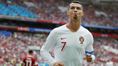 Cristiano Ronaldo Portugal white kit
