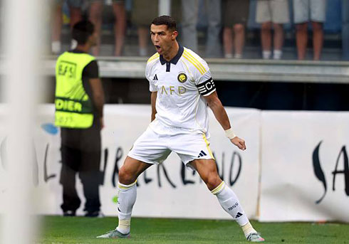 Ronaldo trademark goal celebration