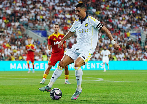 Cristiano Ronaldo controlling the ball