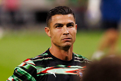 Cristiano Ronaldo Portugal warming up shirt