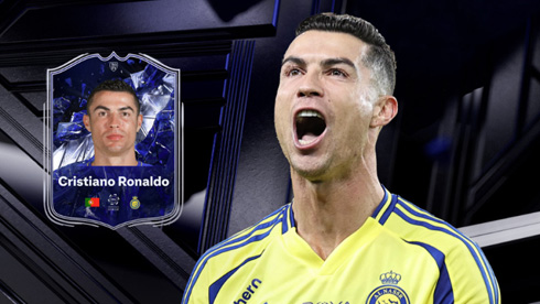 Cristiano Ronaldo and his stats card in FC 26
