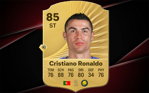 Cristiano Ronaldo EA FC 26 player card ratings