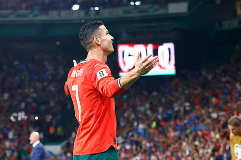 Cristiano Ronaldo scores and celebrates goal in World Cup qualifiers in 2025