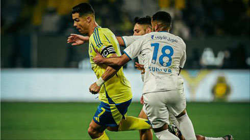 Cristiano Ronaldo in action for Al Nassr