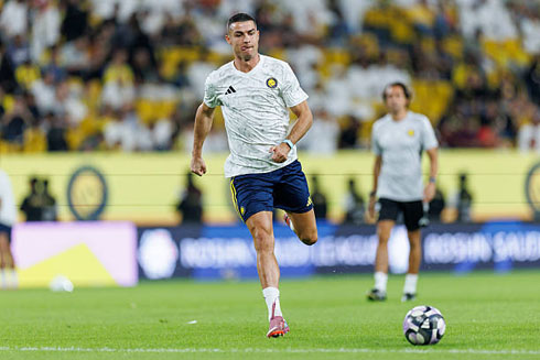Cristiano Ronaldo in warmup