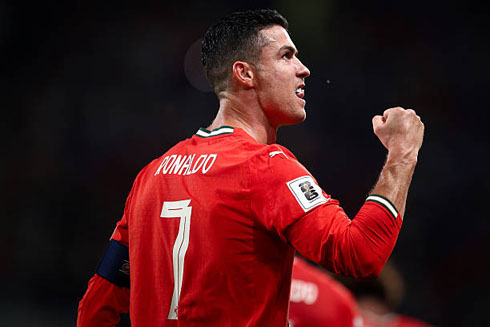 Cristiano Ronaldo determination after scoring