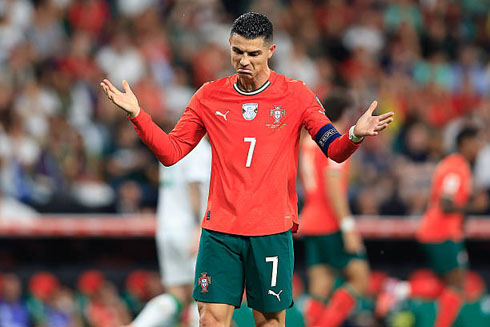 Cristiano Ronaldo reaction in Portugal game in 2025