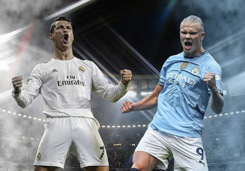 Ronaldo vs Haaland strikers