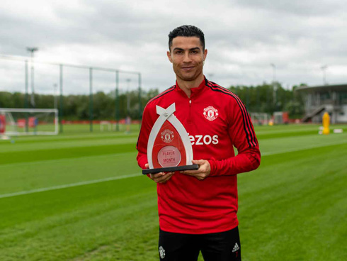 Cristiano Ronaldo Player of The Month in the Premier League
