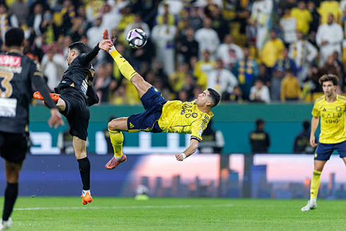 Cristiano Ronaldo bicycle kick goal in Al Nassr vs Al Khaleej