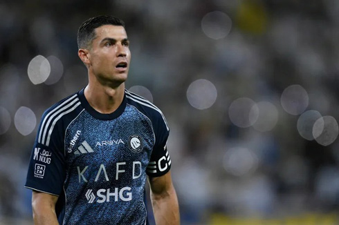 Cristiano Ronaldo in Al Nassr blue shirt