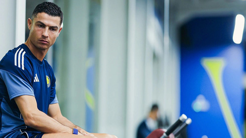 Cristiano Ronaldo bicycle kick at Al Nassr training center