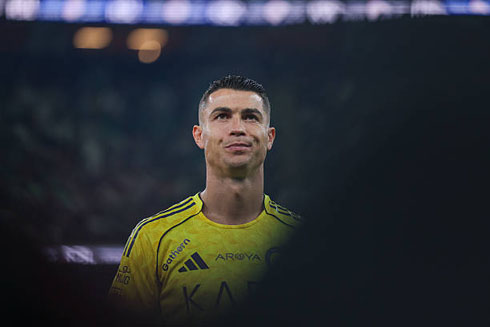 Cristiano Ronaldo captured by the camera lens