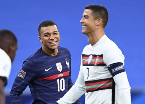 Cristiano Ronaldo vs Mbappé in France vs Portugal