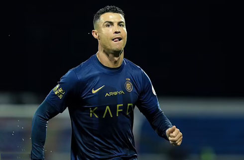 Cristiano Ronaldo Al Nassr dark blue shirt