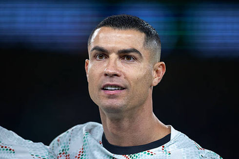 Cristiano Ronaldo lined up for Portugal