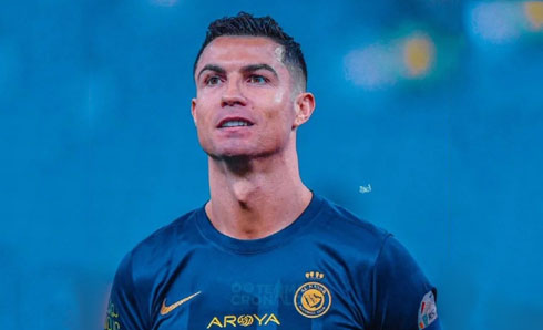 Cristiano Ronaldo Al Nassr blue uniform