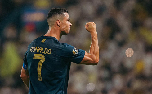 Cristiano Ronaldo in Al Nassr showing strength