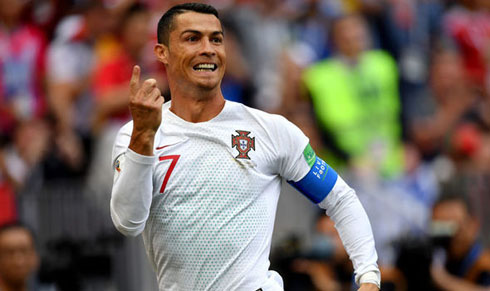 Cristiano Ronaldo white shirt Portugal