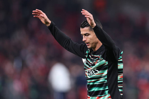 Cristiano Ronaldo warming up session for Portugal