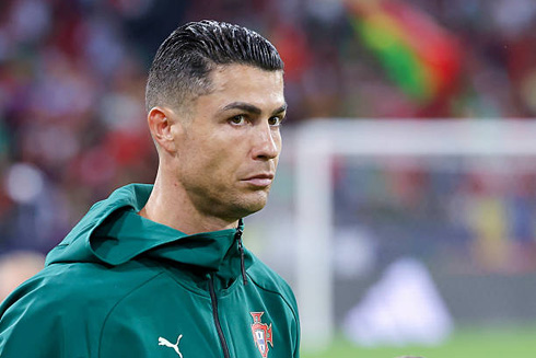 Cristiano Ronaldo warmup jacket with Portugal