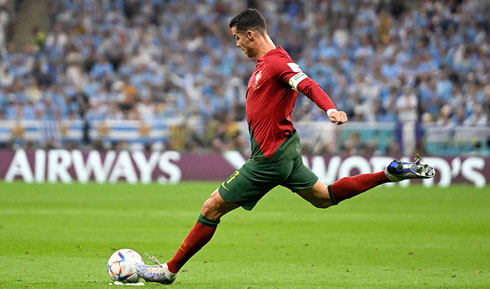 Cristiano Ronaldo football kick for Portugal