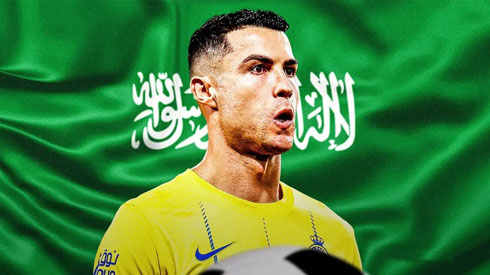 Cristiano Ronaldo Saudi Arabia flag