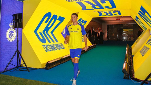 Cristiano Ronaldo Al Nassr tunnel entrance