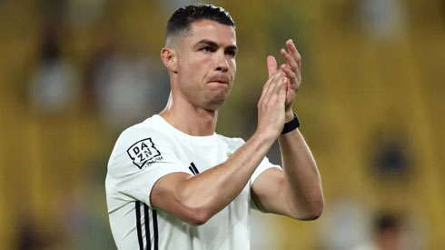 Cristiano Ronaldo thanking fans