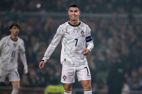 Cristiano Ronaldo Portugal white shirt