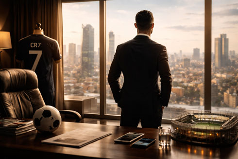 Cristiano Ronaldo post football scenario