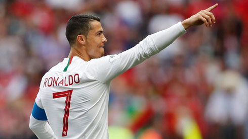 Cristiano Ronaldo white shirt for Portugal