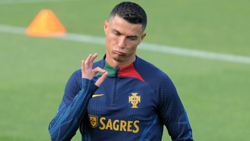 Cristiano Ronaldo impecable gesture