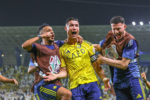 Cristiano Ronaldo goes crazy during goal celebrations