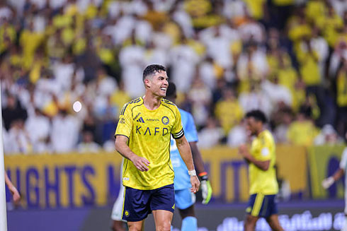 Cristiano Ronaldo in game for Al Nassr in 2026