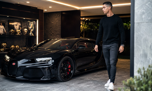 Cristiano Ronaldo and his car garage